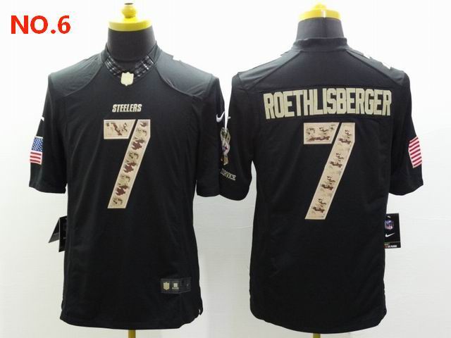 Men's Pittsburgh Steelers #7 Ben Roethlisberger Jersey NO.6;